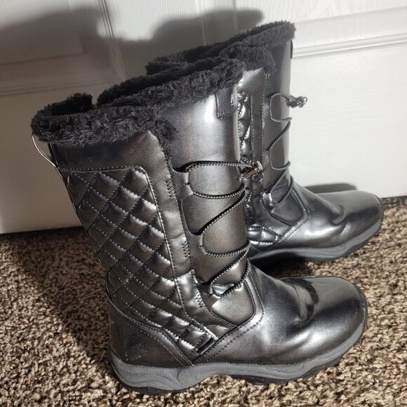 Khombu Winter Boot-Black-Women's 5M‎ - Picture 5 of 7